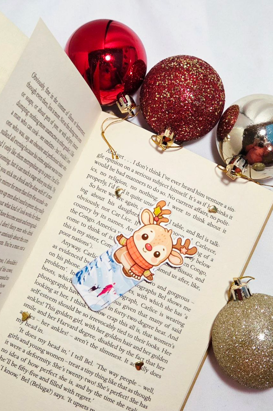 🦌 Reindeer Magnetic Bookmark