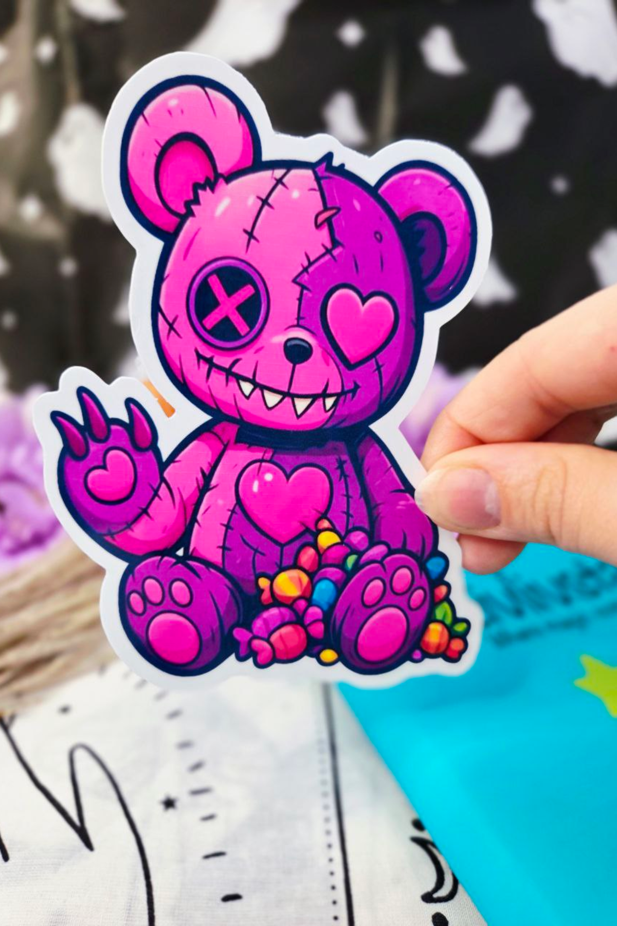 The Curse of the Teddies Collection (pack of 6 stickers)