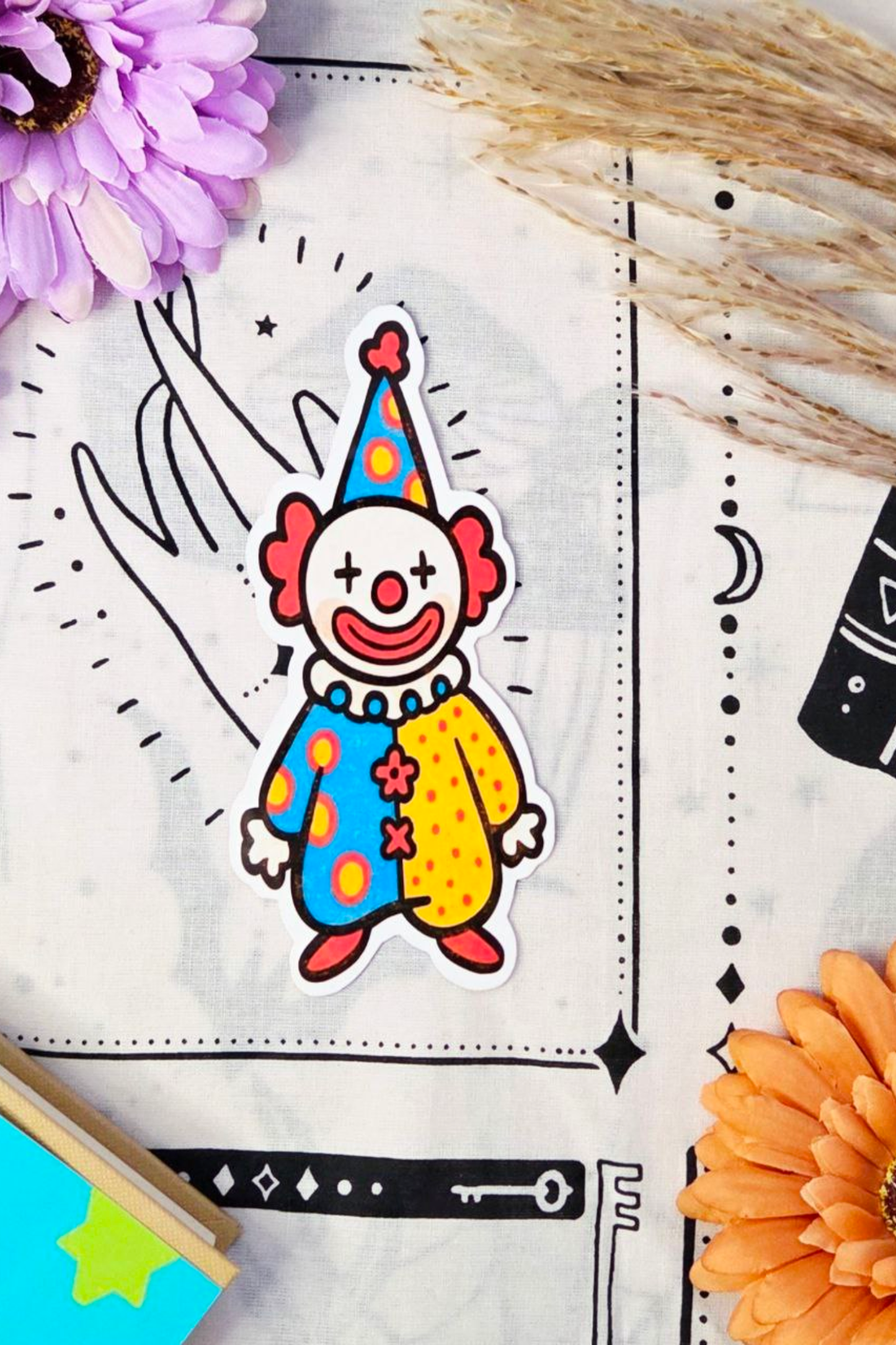 Candy Smile Clown Sticker