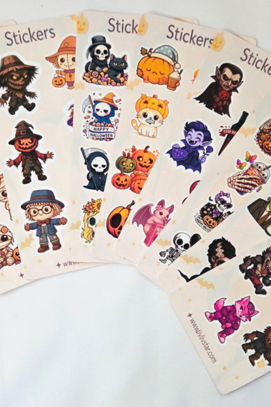Haunted Cuties Collection - Pack of 9 sticker sheets