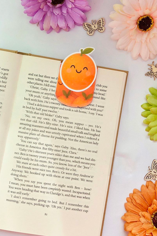 Orange Magnetic Bookmark