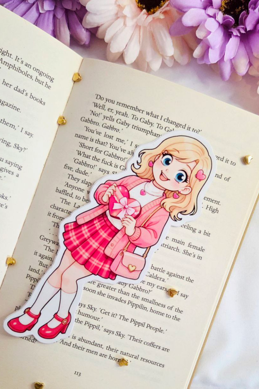 🌸 Blush Heart Belle Bookmark