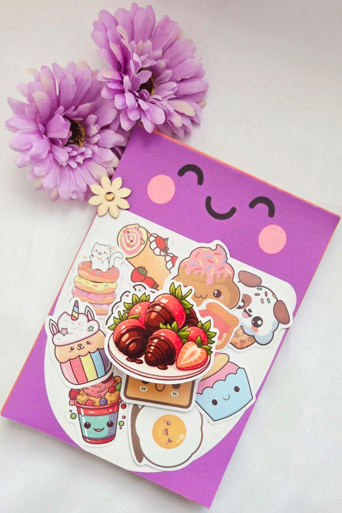 🍰 LivLivStar Sweet Fantasy Dessert Collection - Pack of 17 Stickers