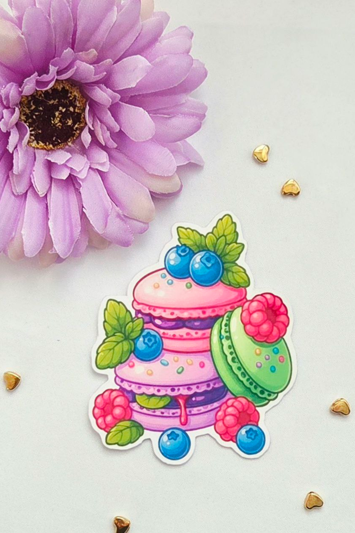 🍰 LivLivStar Sweet Fantasy Dessert Collection - Pack of 17 Stickers