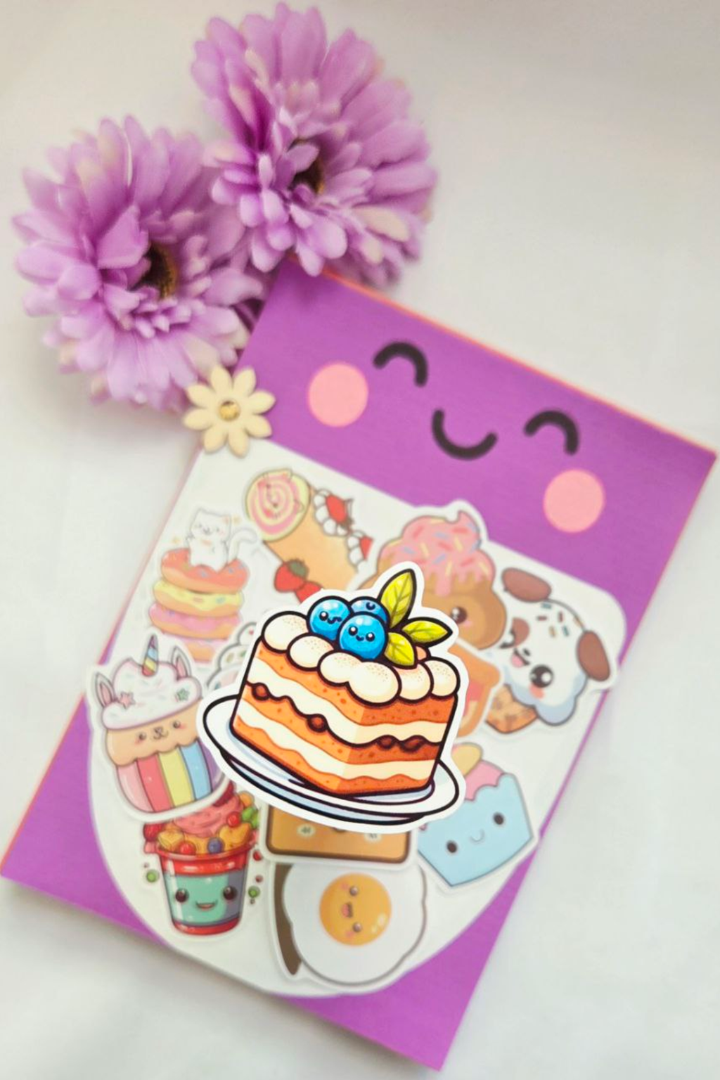 🍰 LivLivStar Sweet Fantasy Dessert Collection - Pack of 17 Stickers