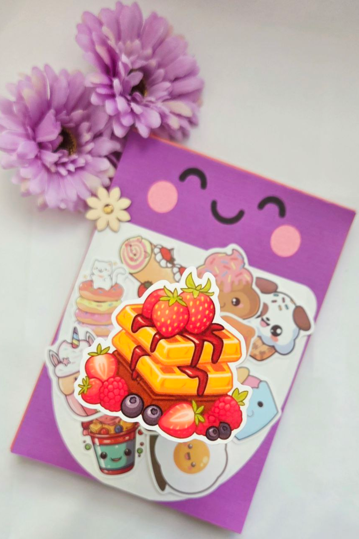 🍰 LivLivStar Sweet Fantasy Dessert Collection - Pack of 17 Stickers