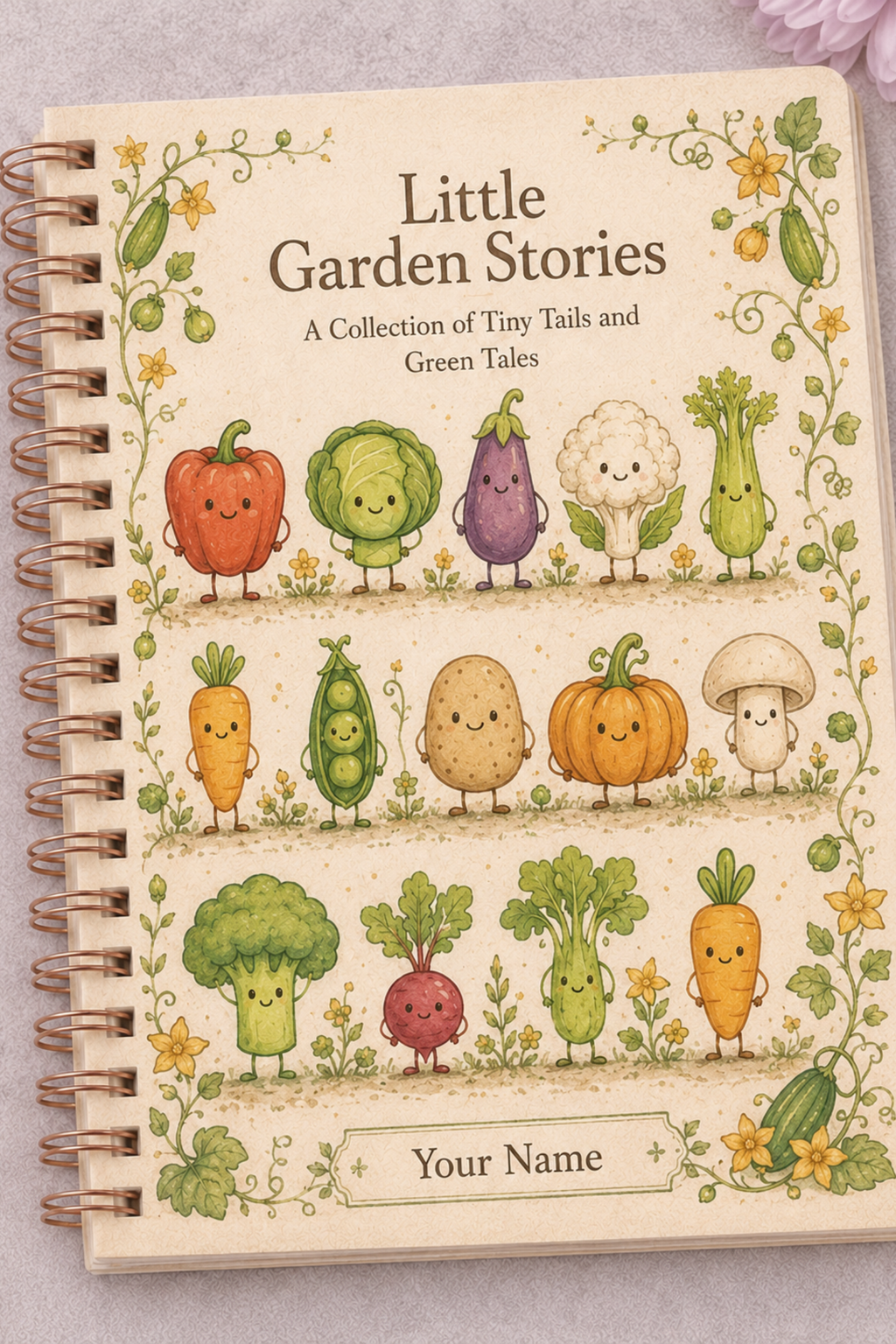 Little Garden Stories — Personalised A5 Notebook