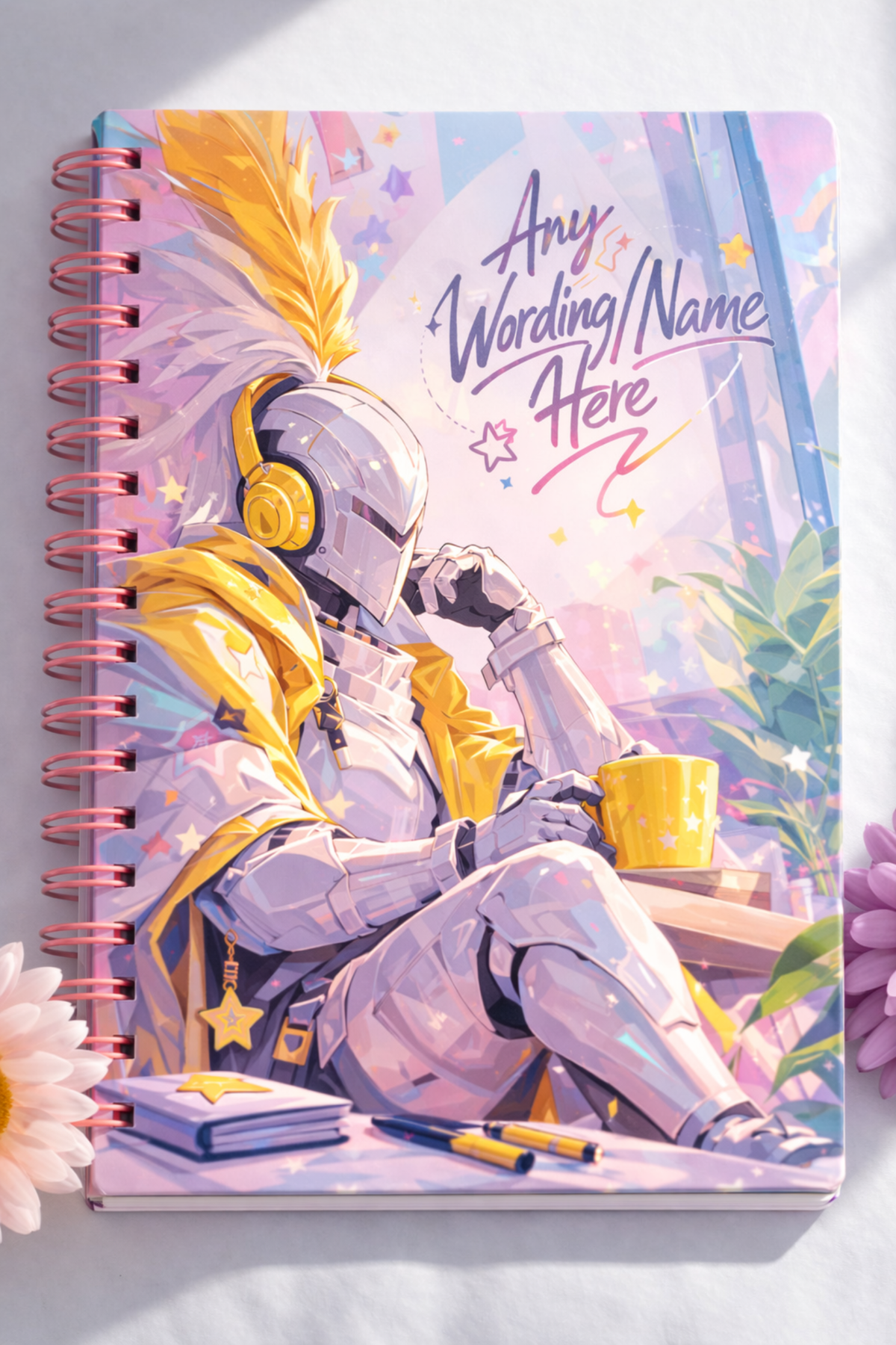 Golden Coffee Knight Notebook