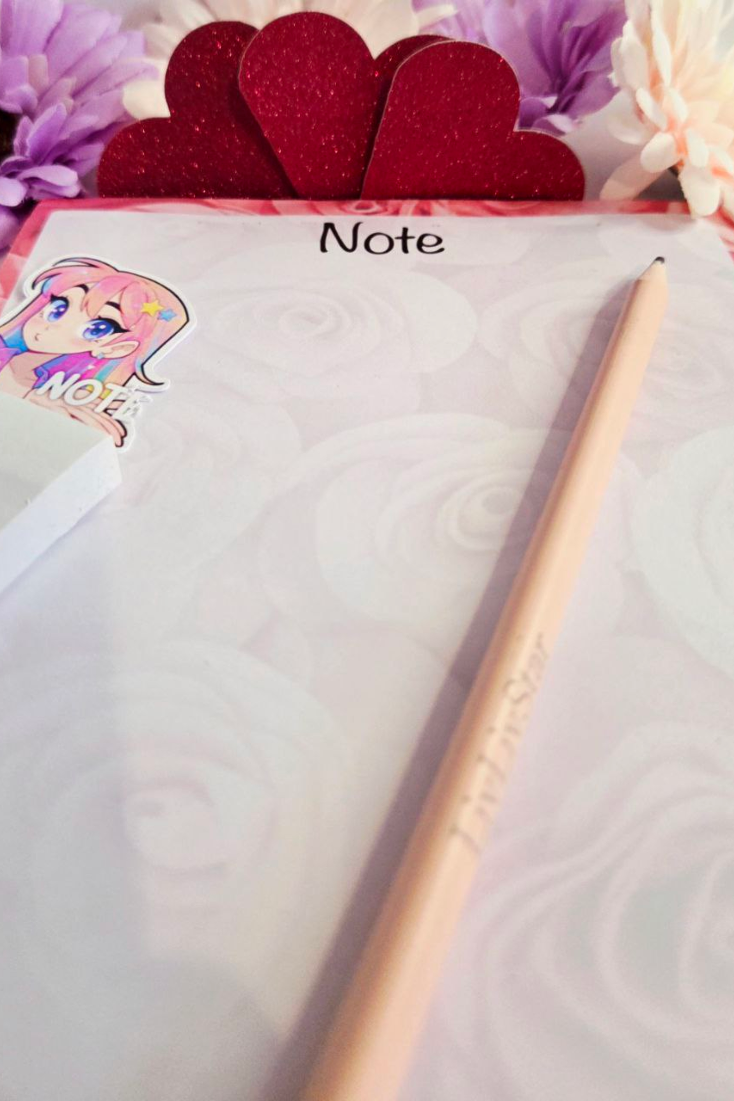 🌸 Rose Bloom A5 Notepad – 60 Pages