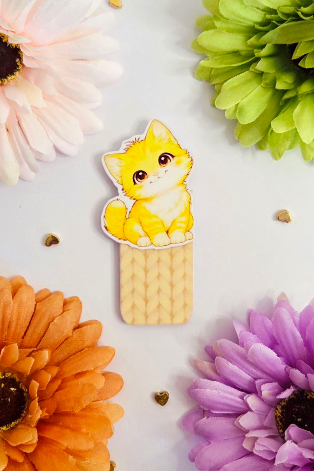 LivLivStar™ Rainbow Cats Magnetic Bookmark Collection Pack of 7 bookmarks