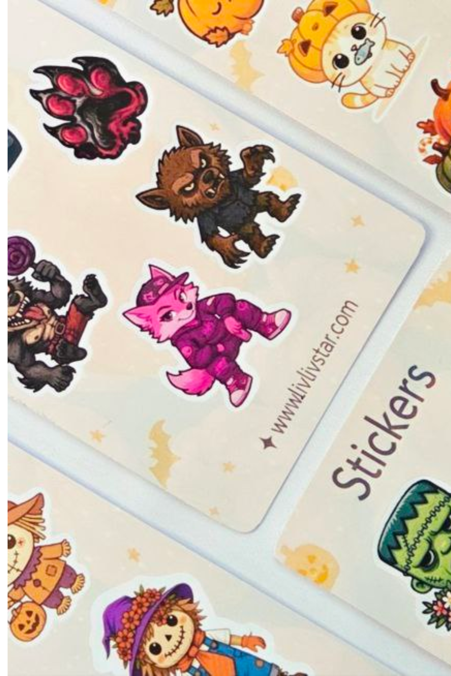 Haunted Cuties Collection - Pack of 9 sticker sheets