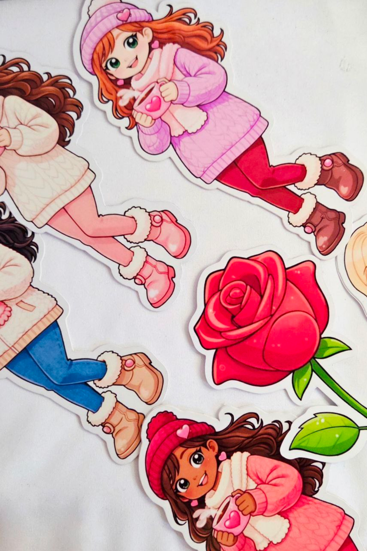 Blush Snow Heart Belle Bookmark