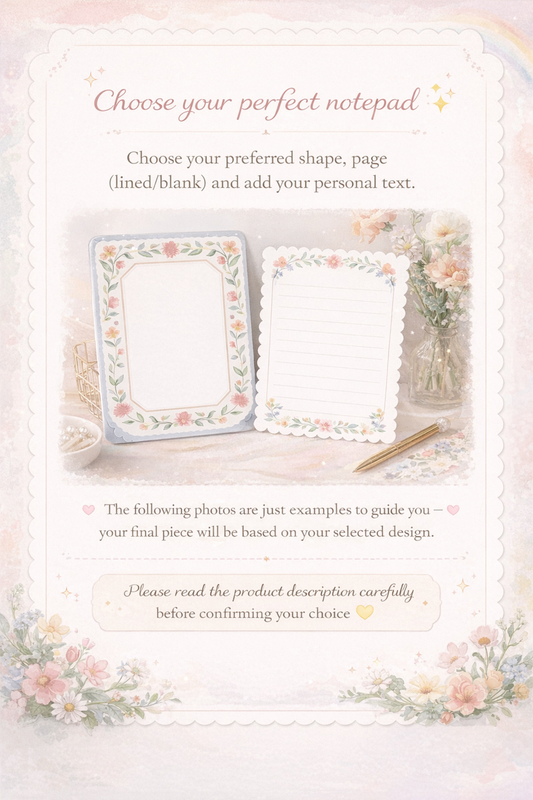 A5 Memo Notepad – Choose Your Design