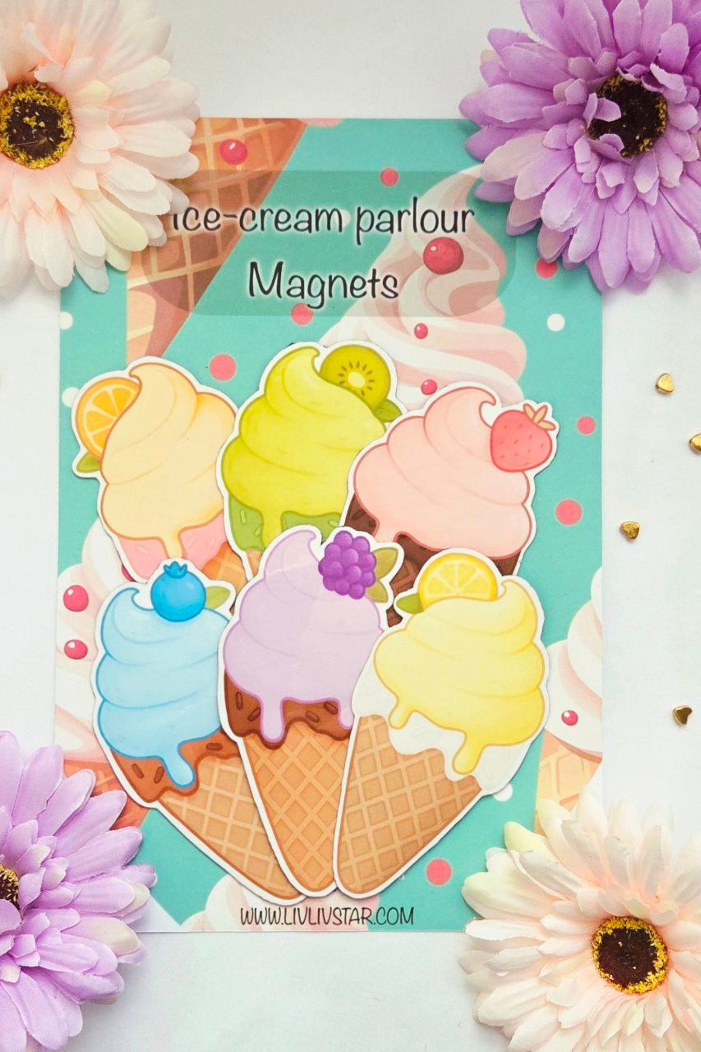 Ice Cream Parlour Magnet Collection