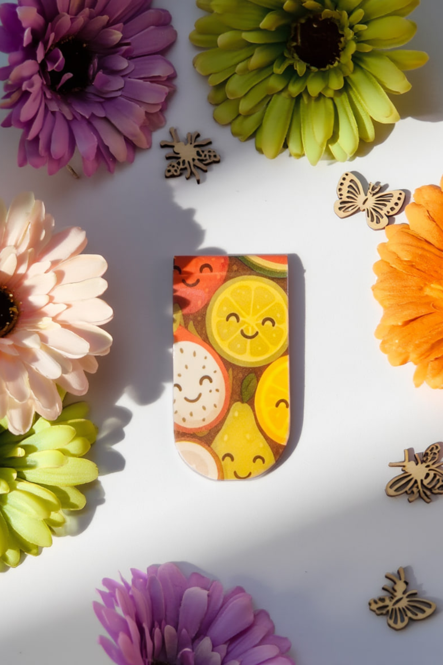 Fruity Smiles Magnetic Bookmarks -Pack of 3 bookmarks