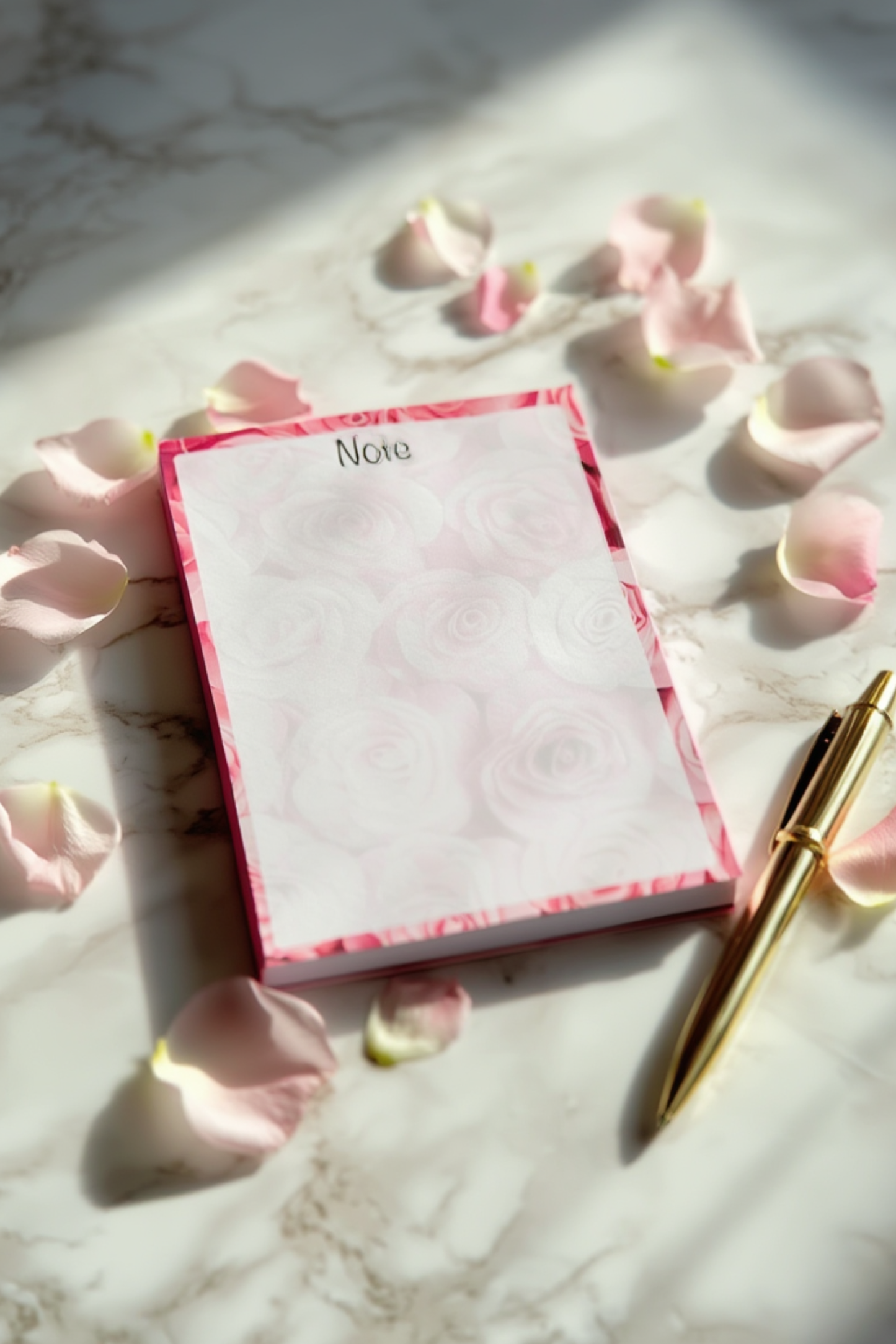 🌸 Rose Bloom A5 Notepad – 60 Pages
