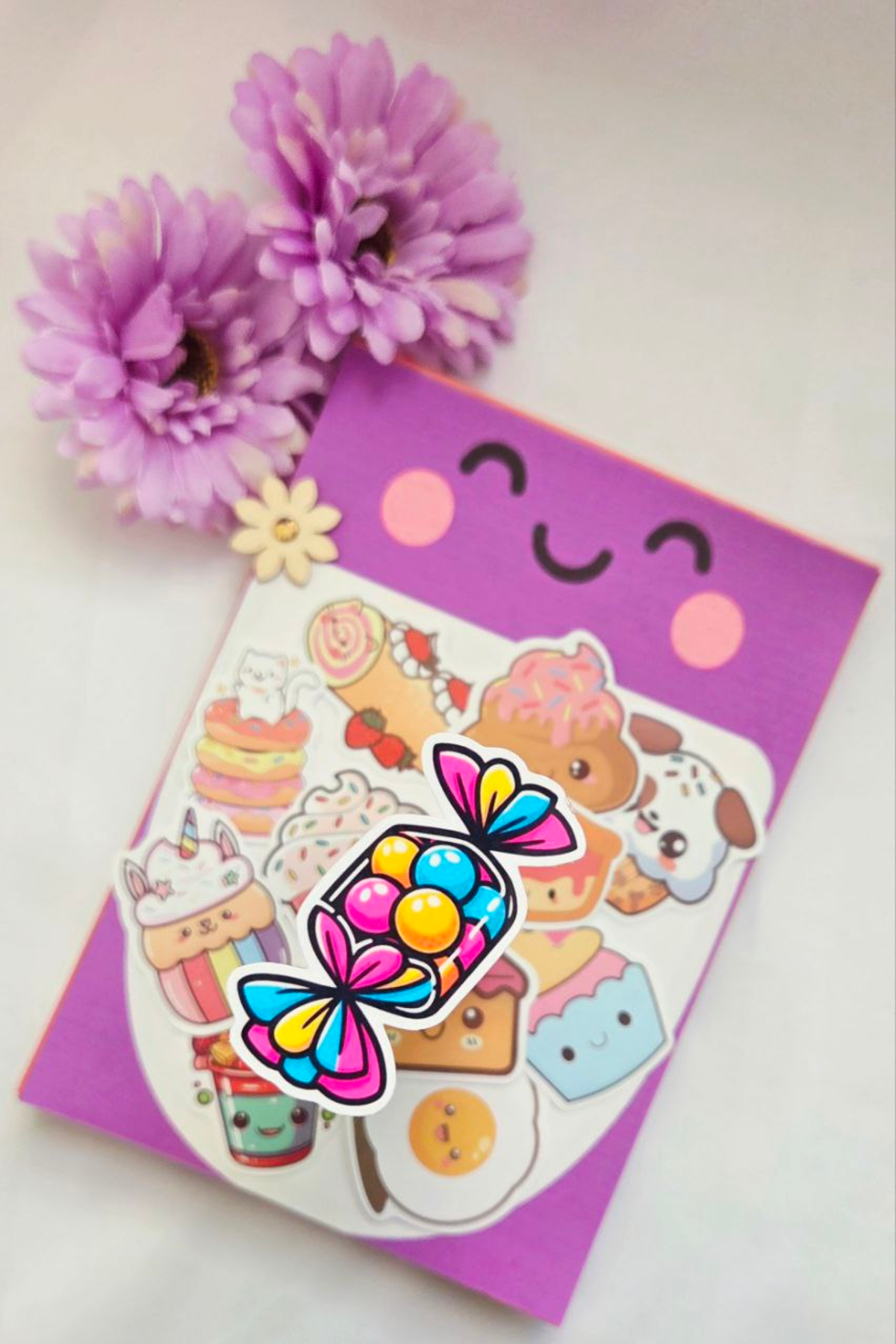 🍰 LivLivStar Sweet Fantasy Dessert Collection - Pack of 17 Stickers