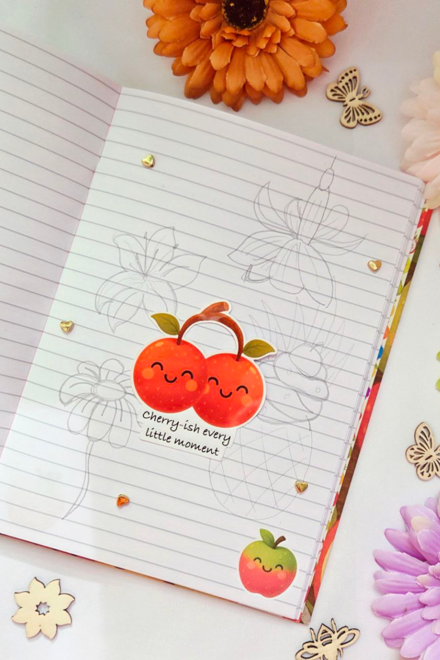 Fruity Smiles Sticker Pack - 18 Joyful Stickers