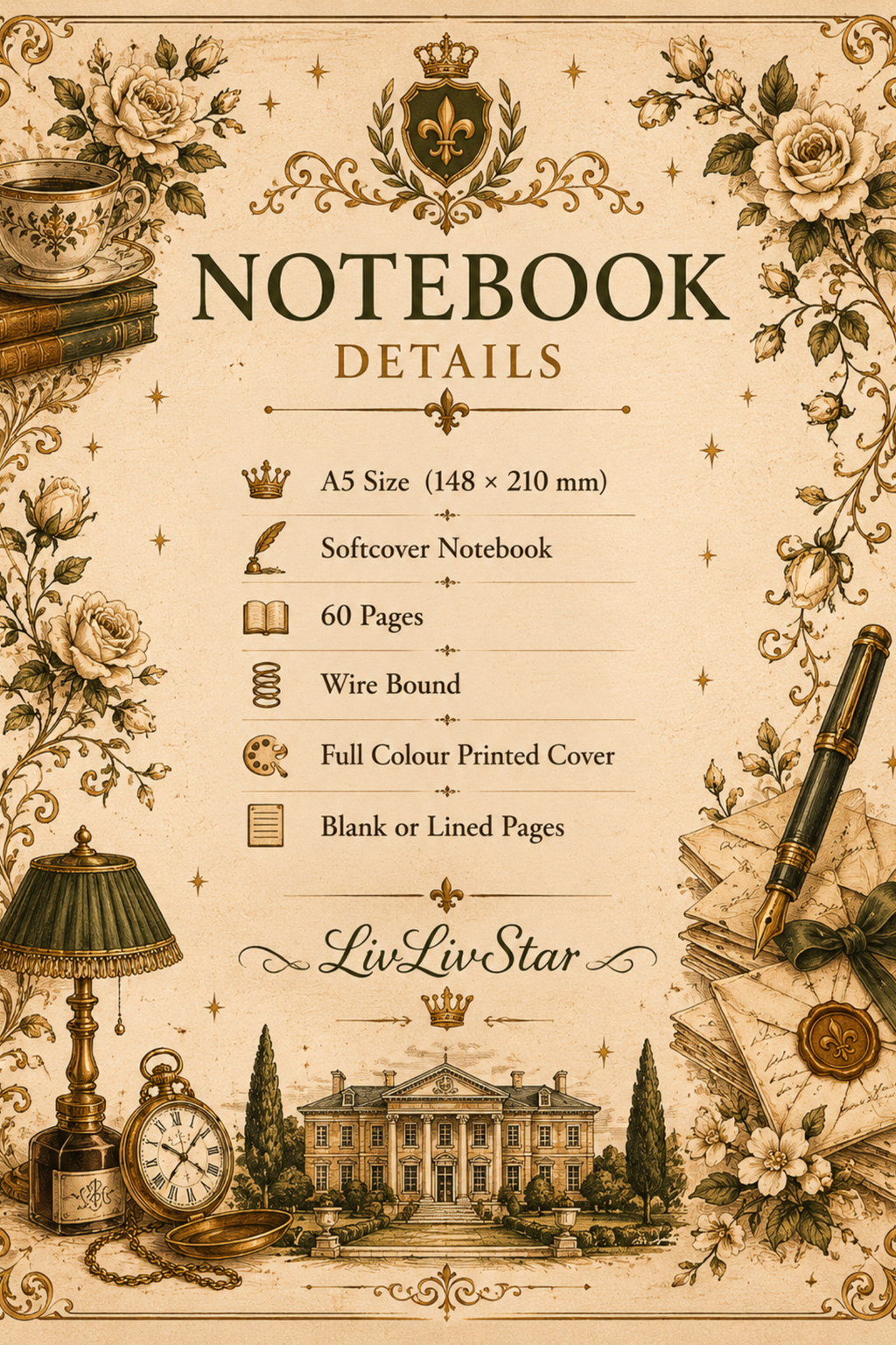 Old Money – Notes of a Legacy Personalised Notebook