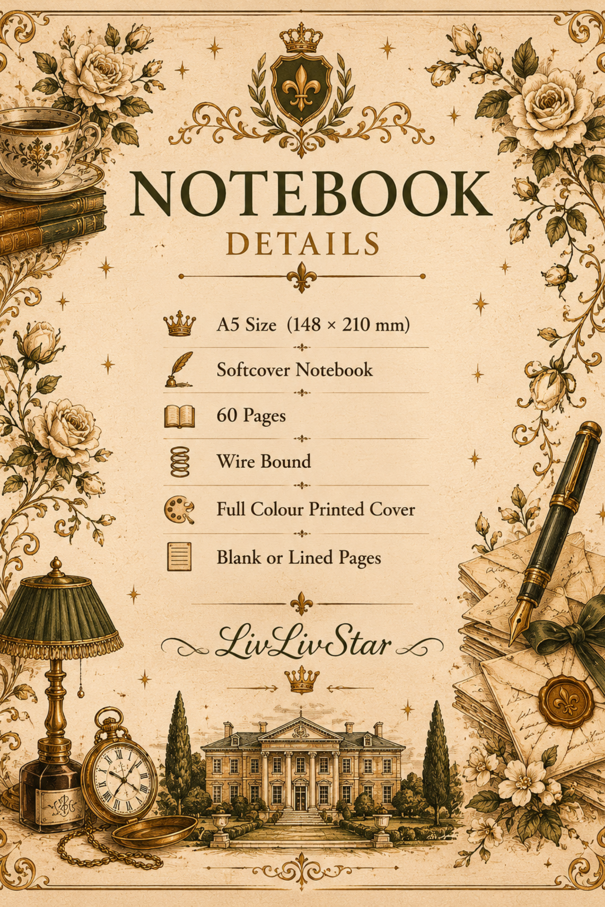 Old Money – Notes of a Legacy Personalised Notebook