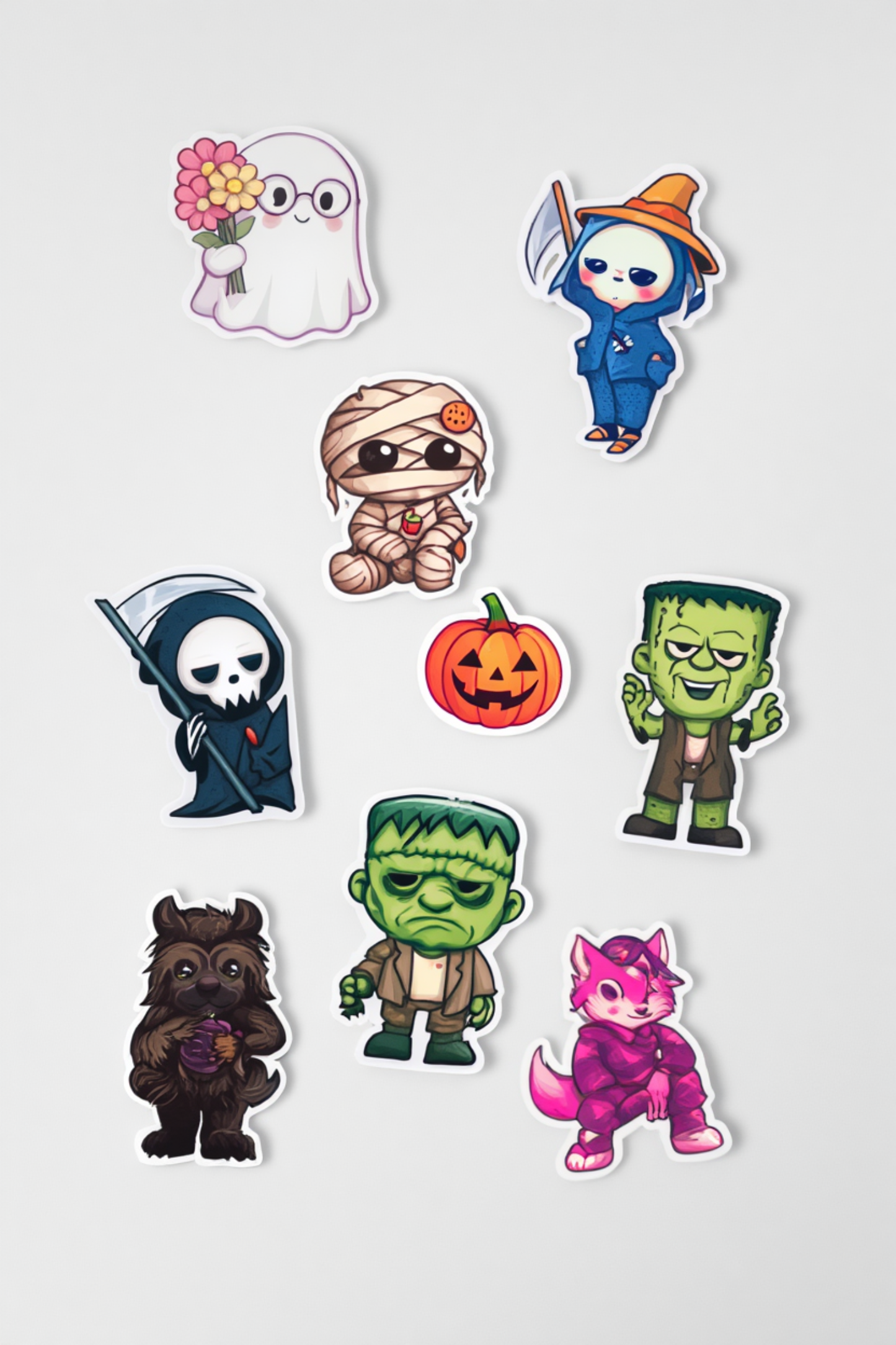 Haunted Cuties Collection - Pack of 9 sticker sheets
