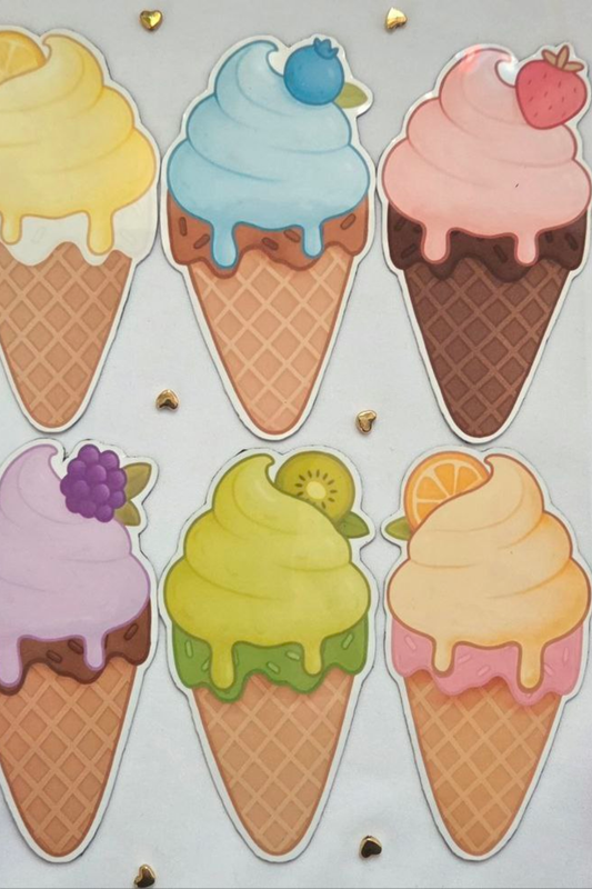 Ice Cream Parlour Magnet Collection