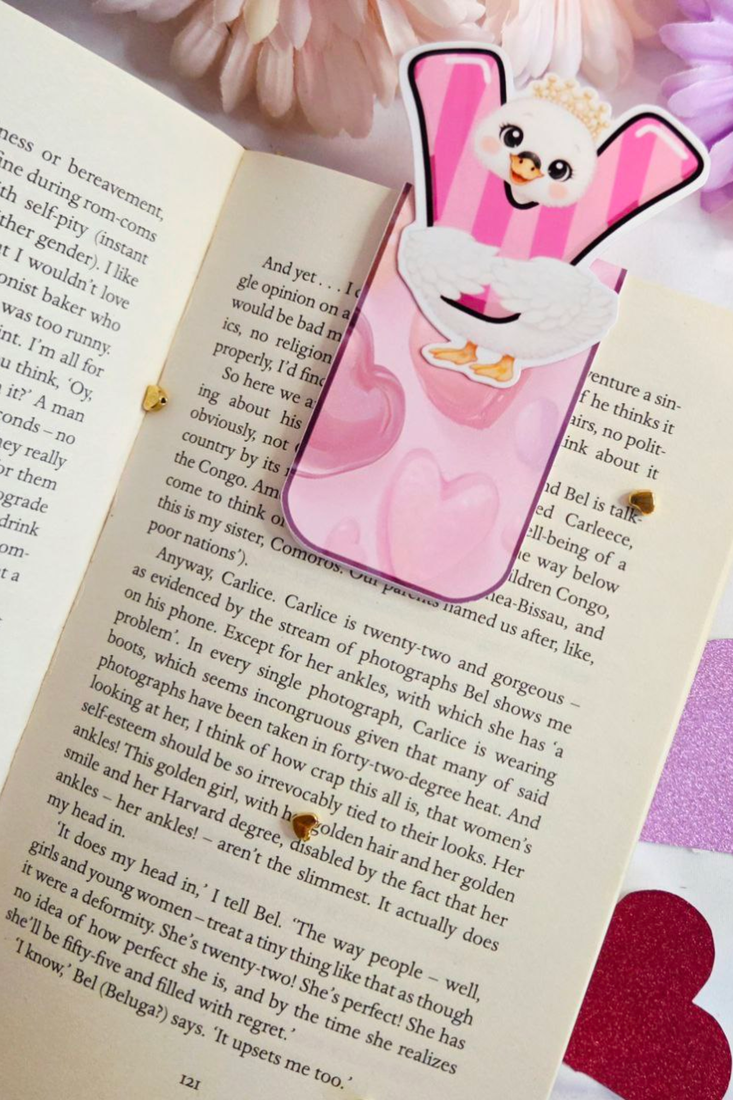 💕 LOVE Swan Magnetic Bookmark Set