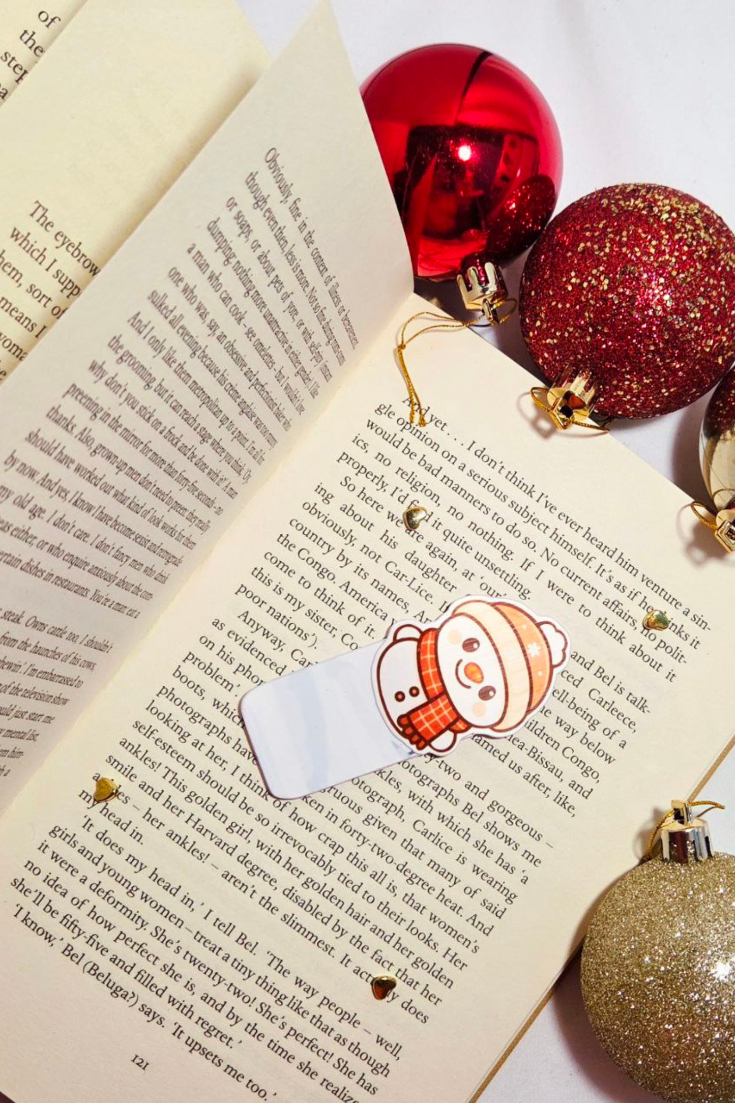 ⛄ Snowman Magnetic Bookmark