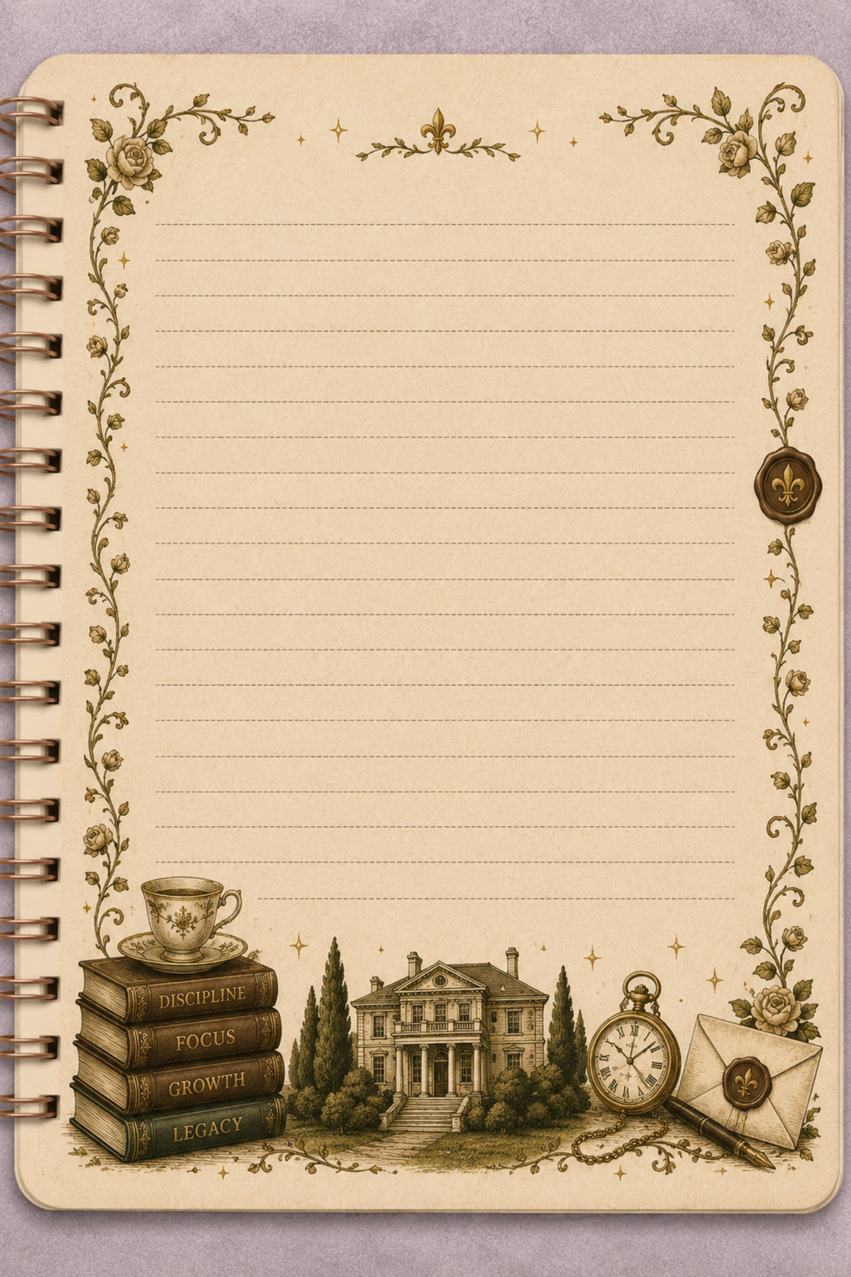 Old Money – Notes of a Legacy Personalised Notebook