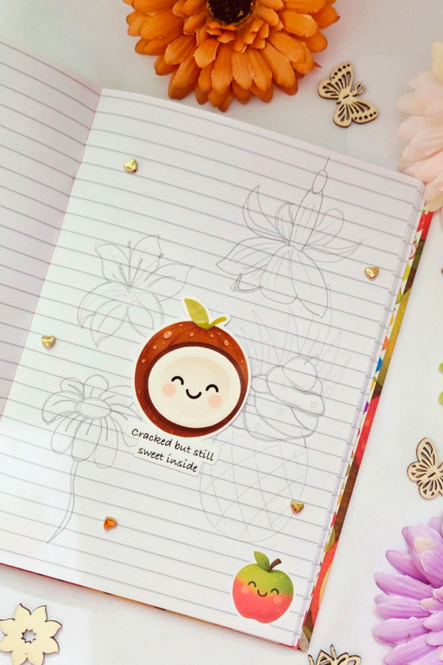 Fruity Smiles Sticker Pack - 18 Joyful Stickers