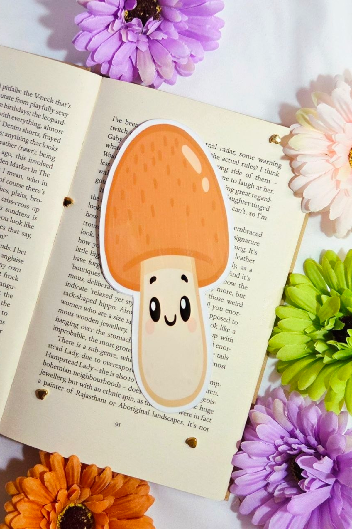 Cozy Cap Mushroom Bookmark