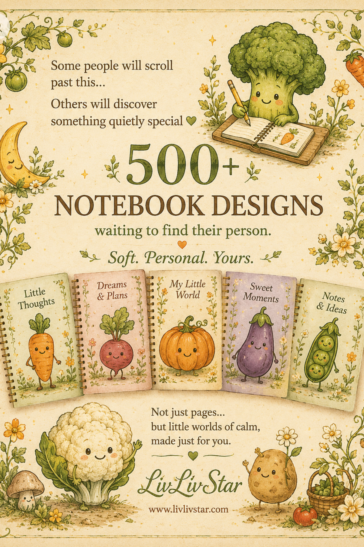 Little Garden Stories — Personalised A5 Notebook