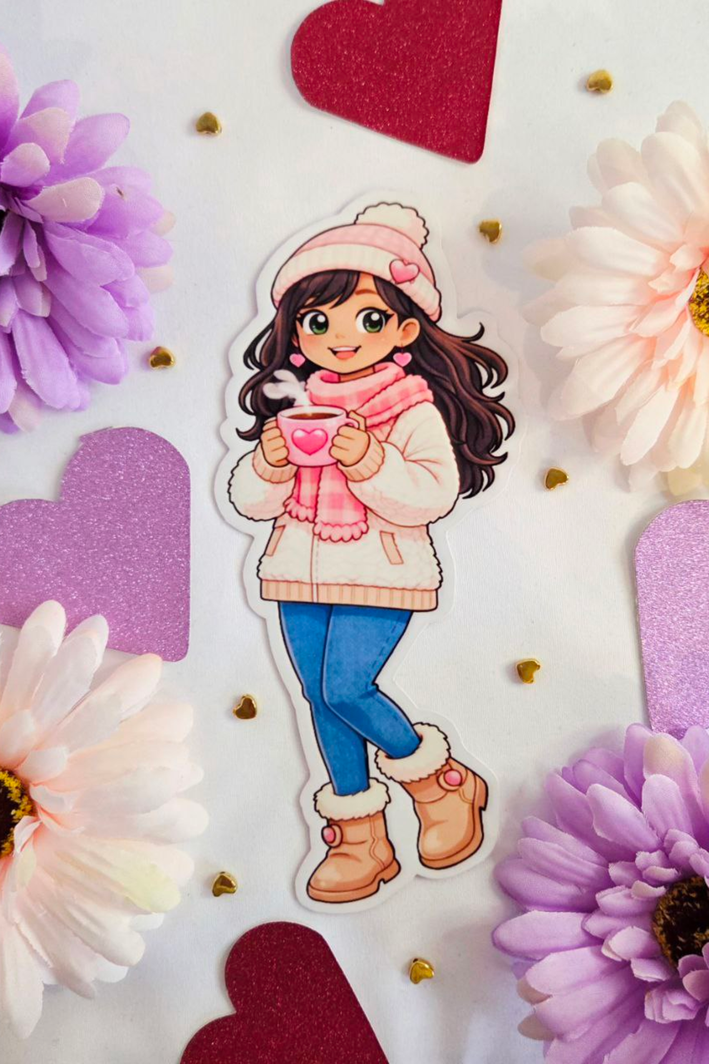 Winter Cocoa Heart Belle Bookmark