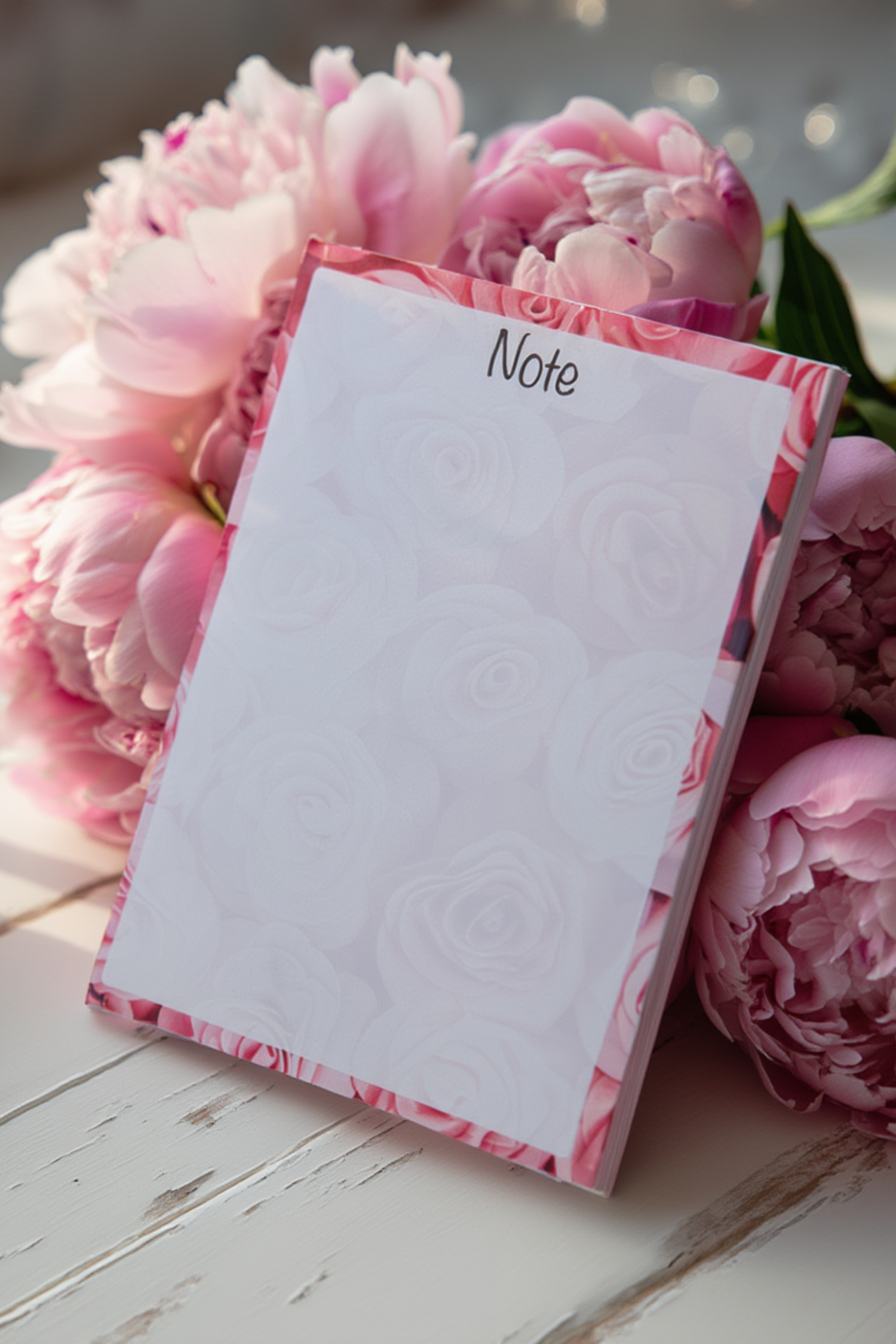 🌸 Rose Bloom A5 Notepad – 60 Pages – LivLivStar