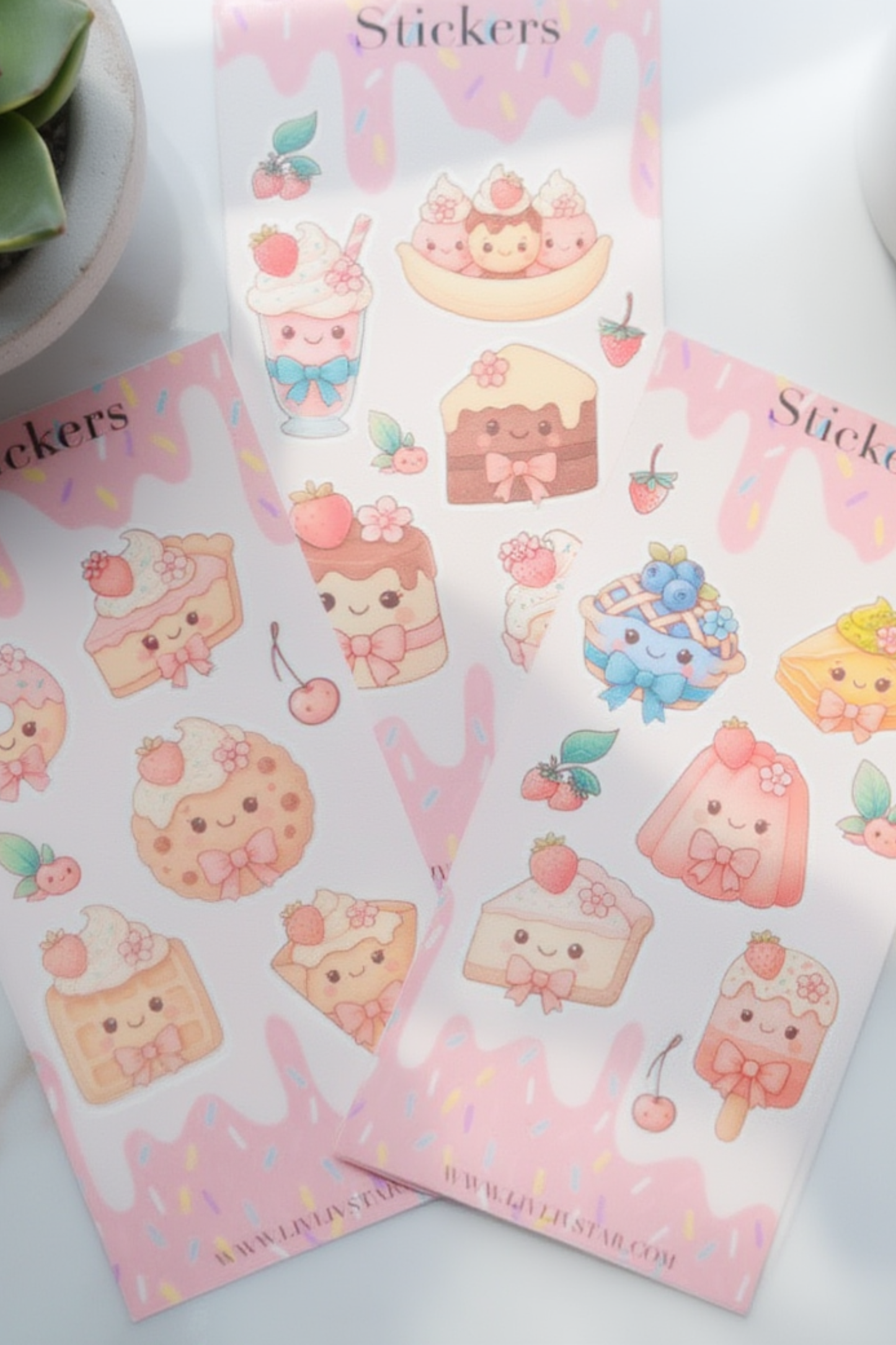 Dessert Dreams Sticker Sheets – Matte Waterproof Edition