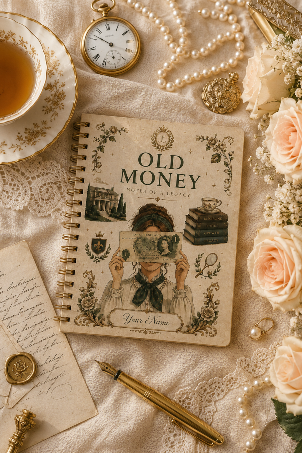 Old Money – Notes of a Legacy Personalised Notebook