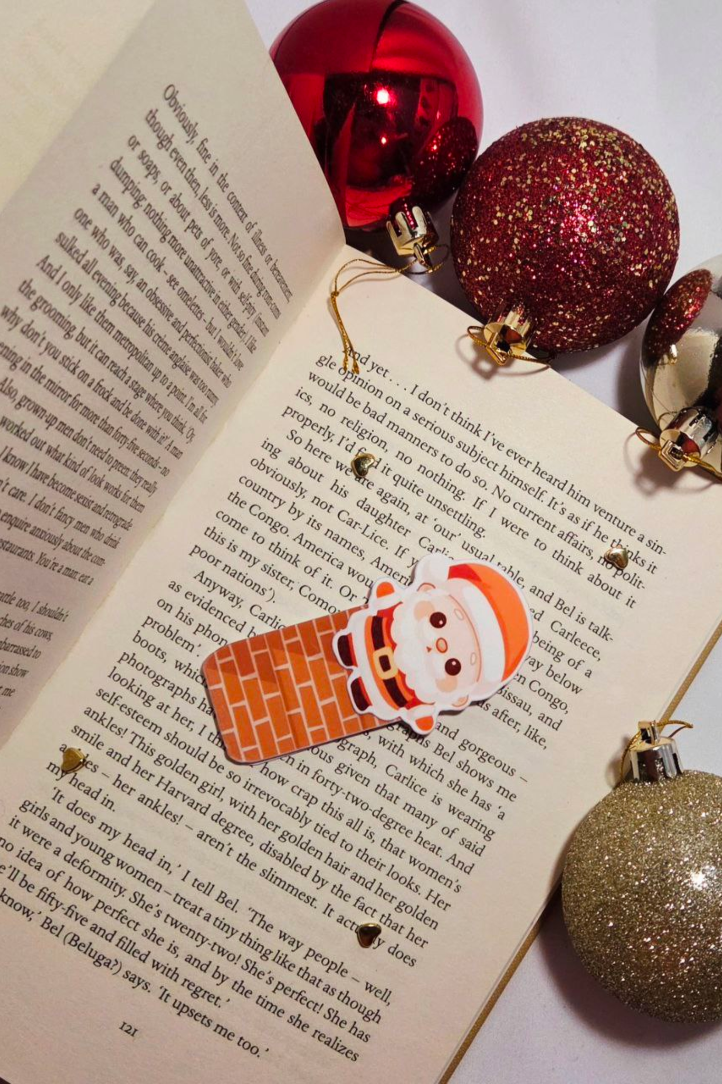 🎅 Santa Chimney Magnetic Bookmark