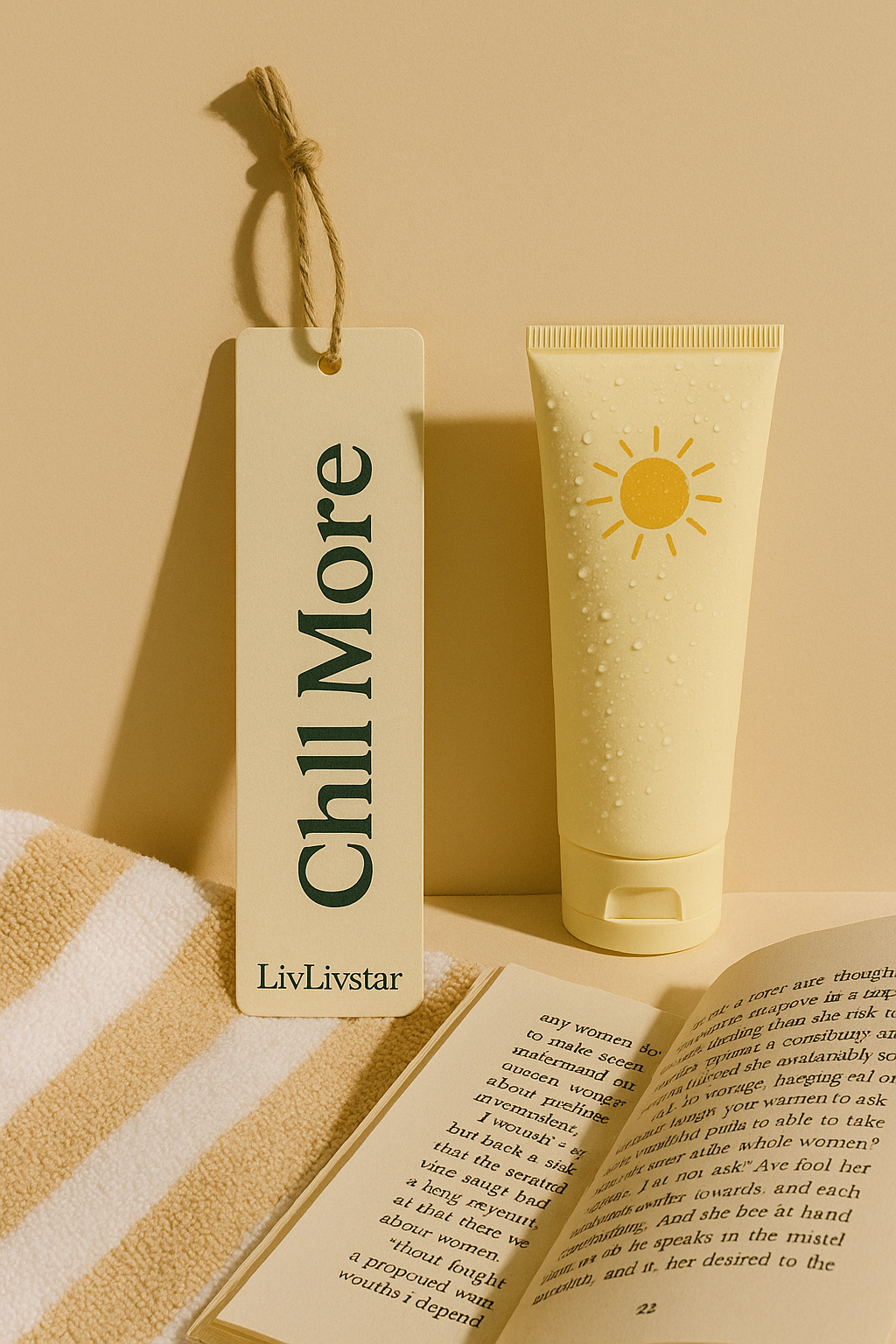 “Chill More” bookmark