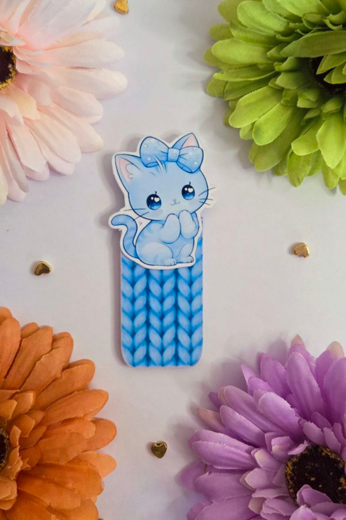 Sky Calm Cat – Magnetic Bookmark