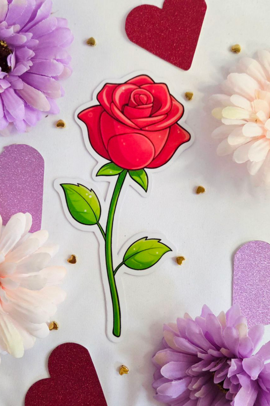 Crimson Rose Promise Bookmark