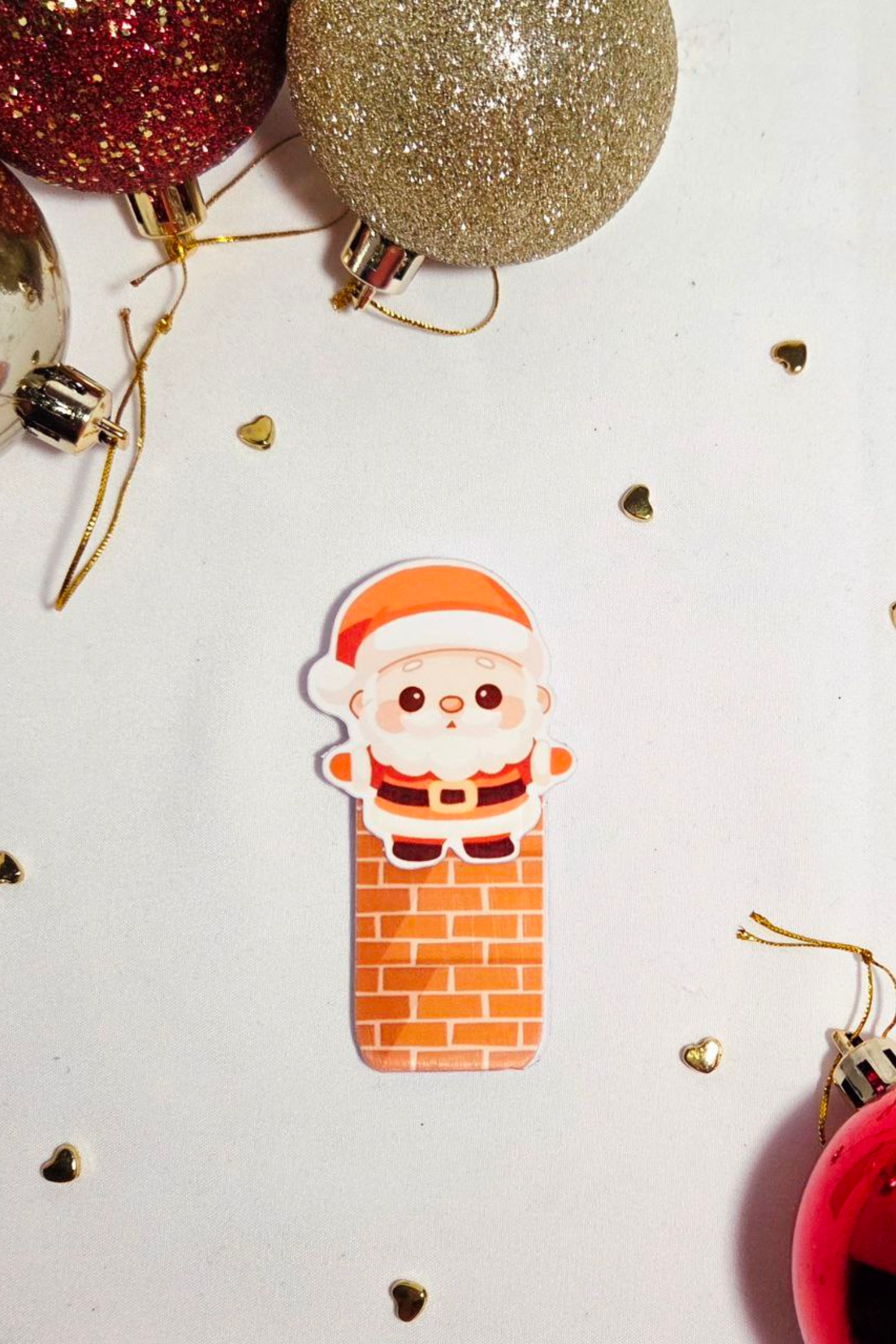 🎅 Santa Chimney Magnetic Bookmark