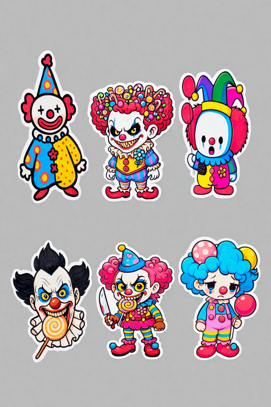 Haunted Circus Digital Sticker Collection  (6 digital stickers)