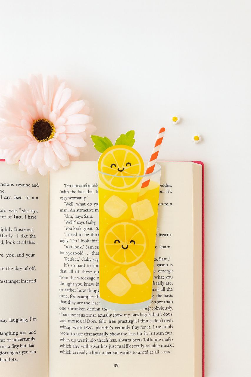 Kawaii Lemonade Bookmark