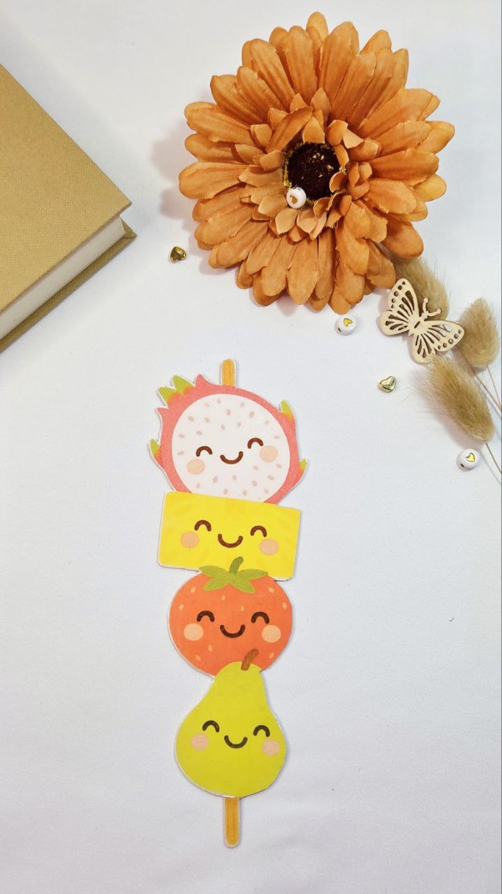 Tropical Fruit Skewer Bookmark