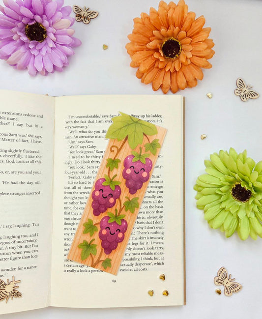 Kawaii Grapes Bookmark