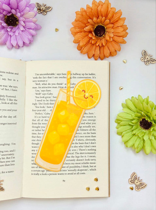 Kawaii Lemon Drink Bookmark